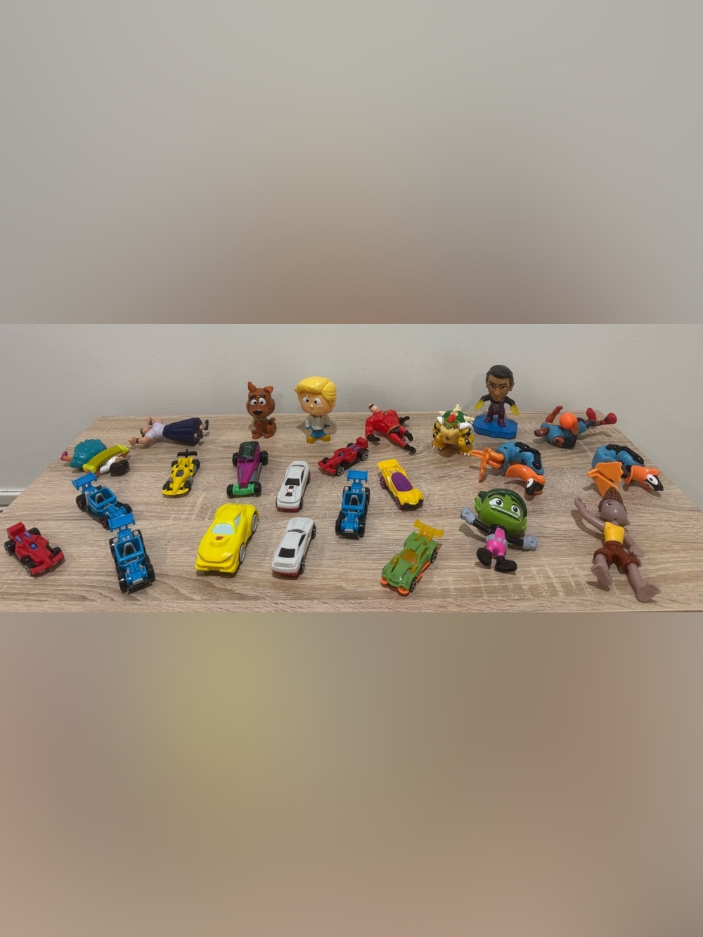 Vintage McDonalds Happy Meal Toy Cars Figures Lot 24 Transformers Hot Wheels